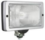 WESEM 0660.43210Cr. Ködfényszóró nagy tégla, KESKENY fekete műanyag házzal, króm kerettel, fehér üveggel, H3 izzó nélkül (Hella Jumbo) 241x135mm, mag. talppal: 175mm, vast. : 90mm (0660.43210Cr) - szervizfe