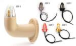 WAS ! ! ! AKCIÓ! ! ! a készlet erejéig - Viking szélességjelző (drapp) 12/24V LED-es Piros/Fehér/Sárga 90fokos rövid karos JOBB oldal 150mm kinyúlás (539P(A)-W75.1) (539P(A)-W75.1) - szervizfelszereles
