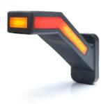 WAS W168.6DD tipuscsalád. 1259L. BAL oldali, 12-24V, -os NEON LED, -es 5 funkciós (első, hátsó helyzetjelző, szélességjelző, hátsó és dinamikus irányjelző) masszív hajlított gumiágyas szélességjelző. Mére