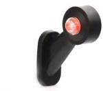 WAS Szélességjelző 12V/24V LEDes piros/fehér 45fokos rövid egyenes JOBB oldal 108mm kinyúlás (140P) (140P-21.7P) - szervizfelszereles