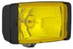 WESEM HM1.07429. Kis téglalap alaku ködfényszóróP, fekete műanyag házzal, SÁRGA üveggel, +takaró fedéllel. H3 izzós kialakítás, izzók nélkül. Méretei: 138x78x60mm. Felfogatás: alúl M8, -as csavarral. Teljes