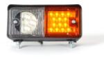 WAS Traktor Első helyzetjelző (LED-es) + index (LED-es), JOBB oldal, 150 x 70mm, vast. : 77mm, felfogatás 2 csavarral alul(110mm) vagy hátul(55mm) (491-W07dP) (491-W07dP) - szervizfelszereles