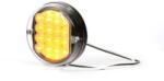 WAS Univerzális kerek 16LED-es Index, 12V, átm. : 115mm, vast. : 37mm, csavartáv. : 46mm (170-W32) (170-W32) - szervizfelszereles