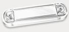 Fristom Szélességjelző 12-24V lekerekített átlátszó búrás FEHÉR 10 LED-es 110mm x 31mm vast. : 18mm (FT-45B LED) (FT-045BLED) - szervizfelszereles