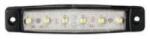 Dasteri Szélességjelző Fehér 6 LED-es lapos 12V, 96mm x 20mm, vast. : 6, 4mm, furattáv. : 86mm - 560-0.07/12 (560-0.07/12) - szervizfelszereles