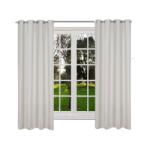 Jemidi Draperie opaca cu inele Jemidi, 140 x 175 cm, Gri, Poliester, 55282.25. 01