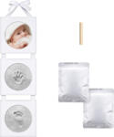 Navaris Kit de amprenta Navaris pentru bebelusi cu cadru din lemn, Alb, 54252.01 Decoratiune camera copii