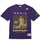 Mitchell & Ness Nba Heavyweight póló La Lakers Ervin "Magic" Johnson XXL (TCRW6611-LALYYEJSPURP)
