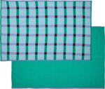 Hübsch Pătură de picnic Tento, 140 x 200 cm, albastru-verde (702103) Patura