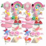 EdiBazzar 28 db-os gyerek hajcsat szett színes aranyos hajcsatok (Zestaw spinek do włosów dla dziewczynki 28szt)