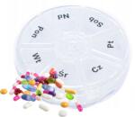 Verk Group Heti gyógyszeres doboz tabletta Organizer napi rekeszes tartály (15851)