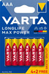 VARTA Longlife Max Power mikro/ AAA/ LR03 elem, 6 db (4703101436)