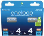 Panasonic Eneloop újratölthető elemek MIX 4 x R6/AA + 4 x R03/AAA (AAEL638BPE)