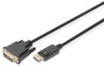 ASSMANN DB-340301-030-S video átalakító kábel 3 M DisplayPort DVI-D Fekete (DB-340301-030-S)