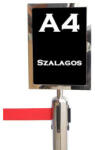 Hungaro Management Kft Kordonoszlop információs tábla, A4, álló (KITCA4A)