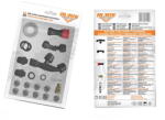 RURIS Kit accesorii universal pulverizator, Duza conica dubla, Duza sigal, Duza reglabila, Duza din alama, Duza cu 3 gauri 3 seturi, Kit garnituri (kituniv20)