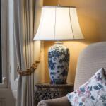 Elstead Lighting Elstead klasszikus asztali lámpa blue ekrü elsblue-g-jar-tl (BLUE-G-JAR-TL)