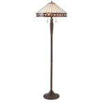 Endon Lighting Endon klasszikus tiffany állólámpa fargo sötétbarna sokszínű end70936 (70936)