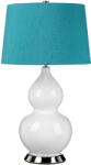 Elstead Lighting Elstead glamour klasszikus asztali lámpa isla polírozott nikkel türkiz elsisla-pn-tl-teal (ISLA-PN-TL-TEAL)