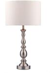 där lighting klasszikus asztali lámpa madrid fehér szatén króm darmad4246 (MAD4246)