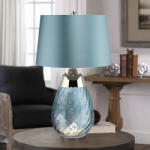 Elstead Lighting Elstead glamour modern asztali lámpa lena small kék elslena-tl-s-blue (LENA-TL-S-BLUE)