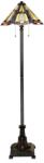 Quoizel klasszikus tiffany állólámpa inglenook antik bronz színezett elsqz-inglenook-fl (QZ-INGLENOOK-FL)