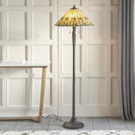 Endon Lighting klasszikus tiffany állólámpa jamelia sötétbarna sokszínű end64192 (64192)