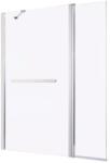 GoodHome Paravan cada GOODHOME Nubia, sticla securizata, 124.5 x 150 cm, transparent