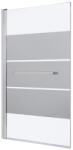 GoodHome Paravan cada GOODHOME Nubia, sticla securizata, 95 x 150 cm, argintiu