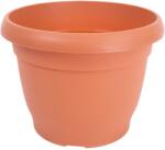Harplast Ghiveci rotund DIANA, plastic, 20.4 cm, maro