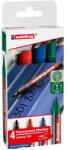 edding Set markere permanente EDDING 300, corp plastic, varf rotund, 1.5 - 3 mm, 4 bucati, multicolor