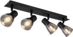 GLOBO Spot Met Negru Mat 500X70X150 40W