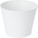 GoodHome Ghiveci rotund GOODHOME, metal, 20.5 cm, alb