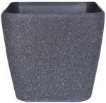 Verve Ghiveci flori VERVE, plastic, D 28 cm, negru