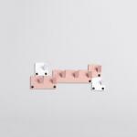 SPIN Cuier perete TETRIS, 17 cm, roz, 3 piese (MDBHNG17CLPNK02)