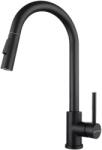 Pyramis Baterie bucatarie PYRAMIS Eco Idea, dus extractibil, alama, negru (ARMECOIDEAEXTBK)