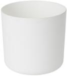 GoodHome Ghiveci din plastic, alb, forma rotunda, 17.6 cm diametru GoodHome