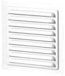 VENTS Grila pentru ventilatie cu plasa insecte, otel, 125 x 125 mm, alb