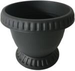 NAPOCHIM Set ghiveci cu farfurie rotund NAPOCHIM, polipropilena, 42 cm, negru
