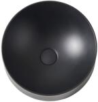 GoodHome Lavoar pe blat GOODHOME Allos, rasina, 38 cm, negru mat