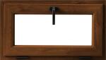 APLAST Fereastra termopan PVC, geam Float + Low-E, nuc, 6 camere, 76 x 56 cm, simpla deschidere, oscilanta Aplast