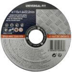 Universal Fit Disc taiere metal Universal Fit, 115 x 1.6 mm Disc de taiere