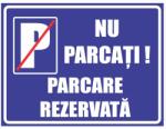 Retail Solutions Indicator Nu Parcati Rezervat 30X40cm Retail Solutions