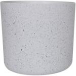 Verve Ghiveci flori VERVE, plastic D 22 cm, alb