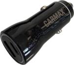 CARMAX Incarcator auto CARMAX, 48W, USB-A, USB Type-C, PD, Qualcomm Quick Charge 3.0, negru (56633)