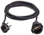 Diall Cablu Prelungitor 1 priza, fisa stecher, negru, 16 A, H05VV-F, 1.5 mmp x 3 m Diall