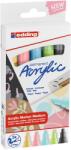 edding Set marker acrilic EDDING 5100, 2-3 mm, 5 bucati, culori pastel (PBIED510059)