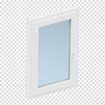 Fortia Fereastra termopan PVC, alb, 4 camere, 76 cm x 116 cm, Stanga, Simpla deschidere