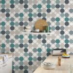 GOODHOME Tapet netesut GOODHOME, 0.53 x 10 m, verde, mat, geometric