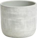 GoodHome Ghiveci rotund GOODHOME, argila, 10.5 cm, gri